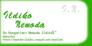 ildiko nemoda business card